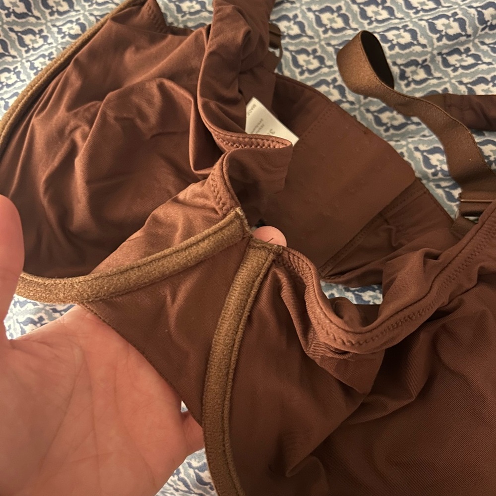 LAST CHANCE VIRAL FeelinGirl Brown Unlined Underwire Bra No Padding Seamless - Picture 4 of 4